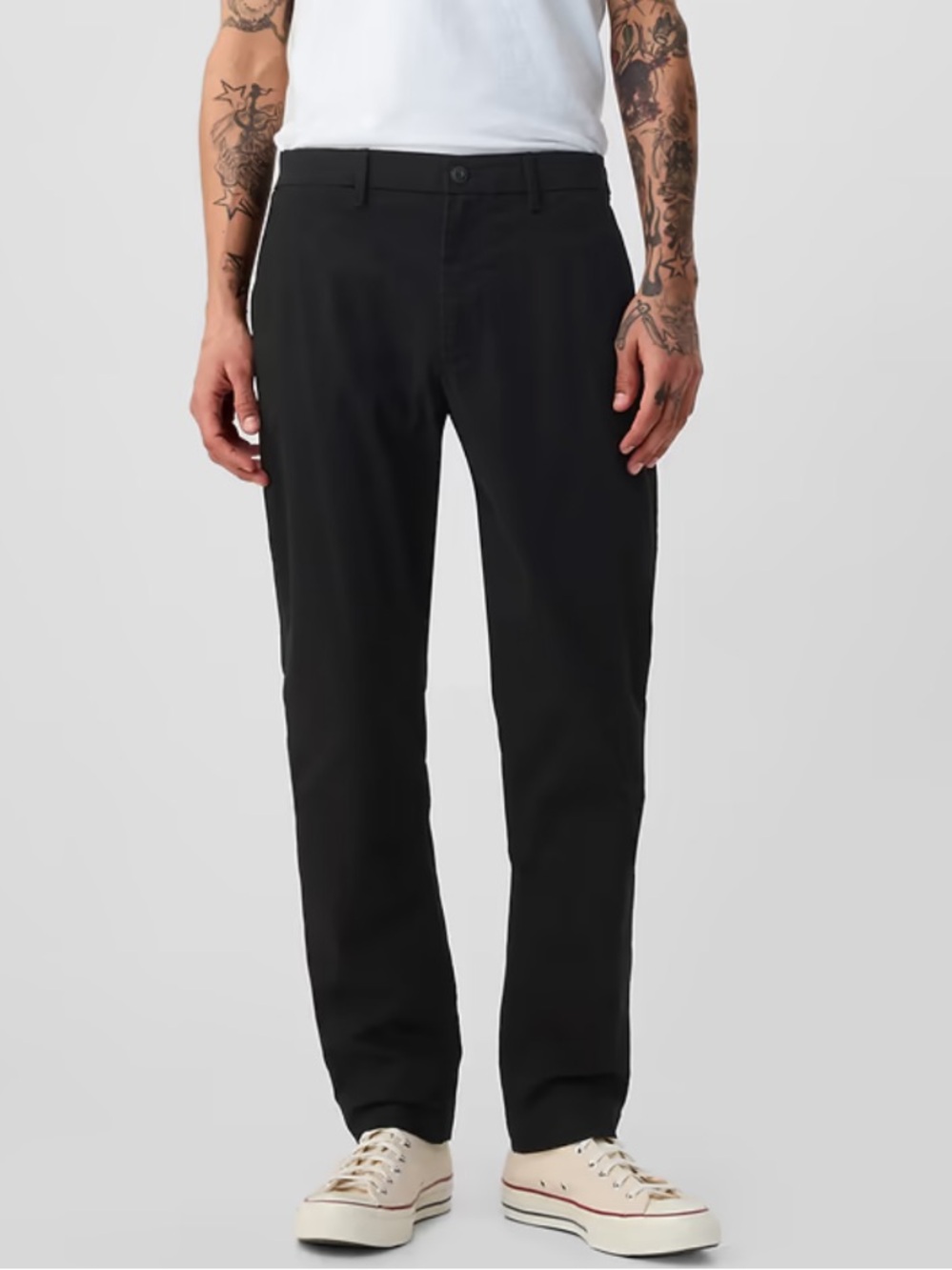 GAP Athletic Taper Khakis - Black